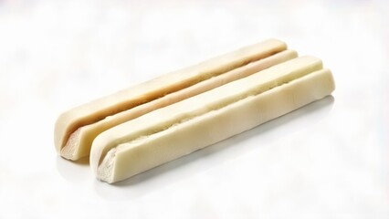 Canvas Print -  A trio of breadsticks ready to be served