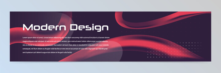 Wall Mural - Modern abstract technology banner template