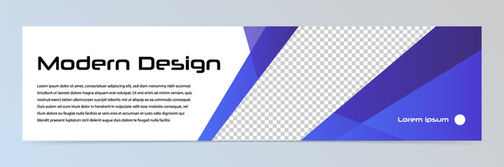 Wall Mural - Modern abstract technology banner template