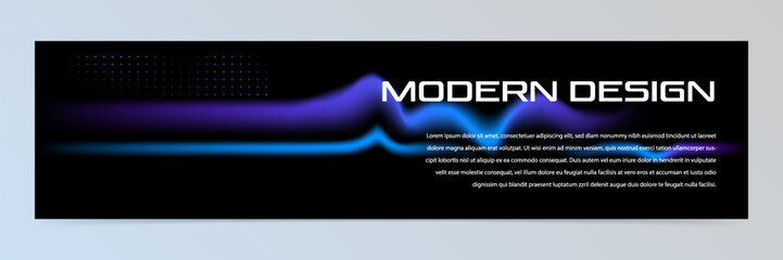 Wall Mural - Modern abstract technology banner template