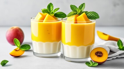 Sticker -  Refreshing mango smoothie with a twist of mint