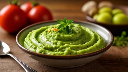 Canvas Print -  Freshly made guacamole ready to dip