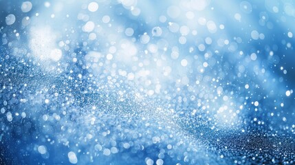 Sparkling Blue Festive Background