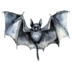 Poster - A bat with red wings is flying in the air