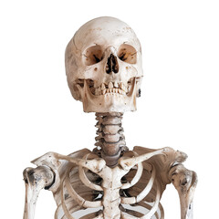 Poster - A skeleton is shown with its head turned to the side