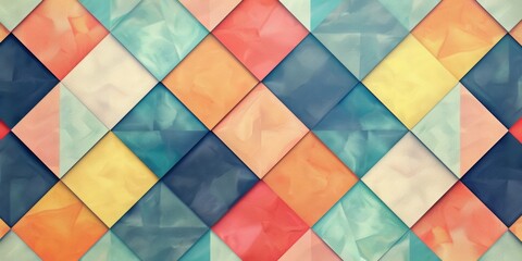 Wall Mural - colorful pattern,pastel color of simple graphic.