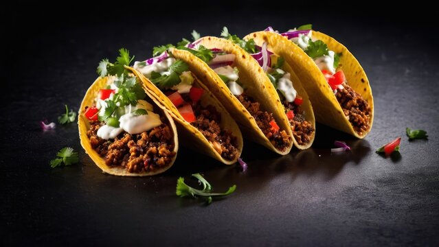 Savoring Simplicity, Essential Mexican Tacos with Robust Fillings and Fresh Toppings