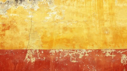 Wall Mural - Background of a yellow and orange grunge painted wall