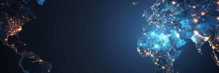 Poster - A clean and modern illustration of a globe, perfect for travel agencies and global travel companies. Generative AI