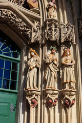 Wall Mural - Details of the main portal of Bern cathedral (Bern Minster), Switzerland