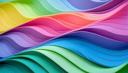 Wall Mural - abstract colorful background with waves