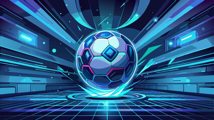 Wall Mural - soccer ball on a isolated background