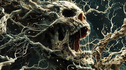 Wall Mural - Primal Rage:Awakening of the Ancient Zombie Monstrosity