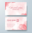 © REZI - Beautiful business card template with watercolor