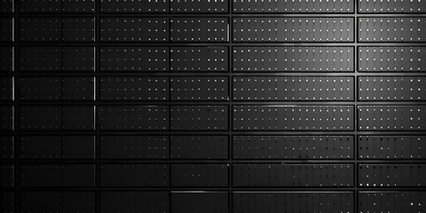 Wall Mural - a black background with a grid of vertical lines. The lines are evenly spaced and there is a slight repetition of the pattern.