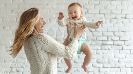 Poster - The mother holding baby