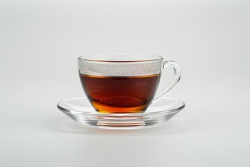 Wall Mural - the cup of a Black tea, isolated on white background