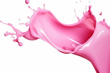 Poster - pink liquid splash in motion