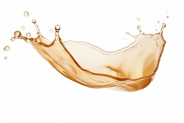 Poster - golden liquid splash, abstract design