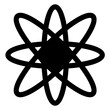 © Suryo - atom  glyph  icon vector illustration isolated on white background