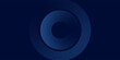 © Untung - Abstract glowing circle lines on dark blue background. Geometric stripe line art design. Modern shiny blue lines. Futuristic technology concept. Suit for poster, cover, banner, brochure, website