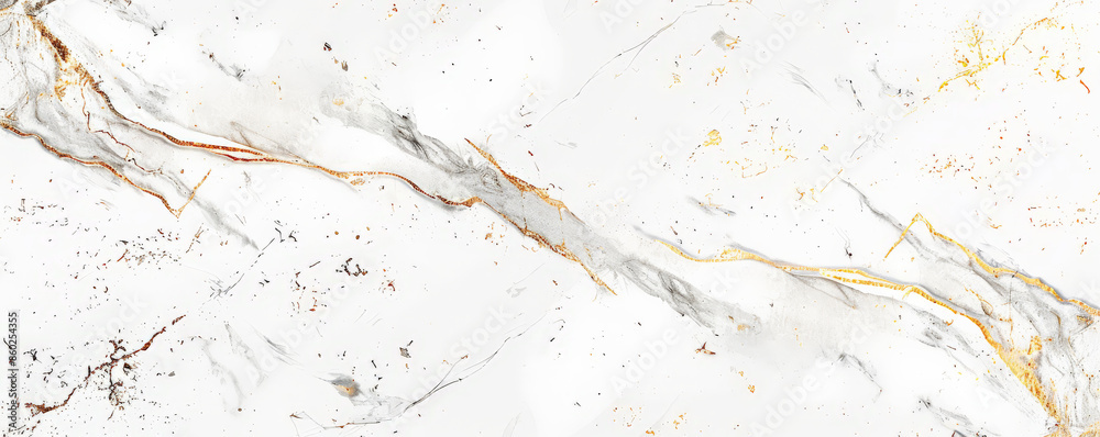 Modern marble wedding mockup card background with a sleek, white marble texture and gold veins. Minimalist design elements and a clean look reflect contemporary style.