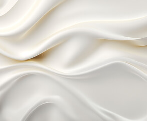 Wall Mural - White smooth background, GenerativeAI. Curve and wave  wallpaper. Luxury soft background