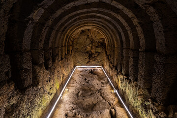 Wall Mural - Necromanteion of Acheron underground chamber, near the ancient city of Ephyra, Epirus, Greece