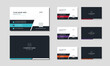 © FhixCraft - Set of modern business card design template with multiple colour variation, visiting card template.