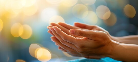 Wall Mural - Close-Up of Hand Massage Session - Therapeutic Techniques for Relaxation and Wellness