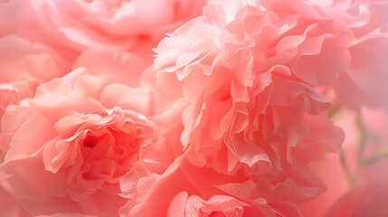 pink and old rose artificial flower background : Generative AI