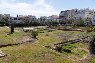 Wall Mural - Archaeological Site of the Lyceum of Aristotle in Athens, Greece