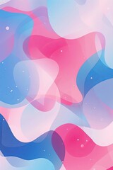 Poster - Abstract Watercolor Background in Pink and Blue Palette
