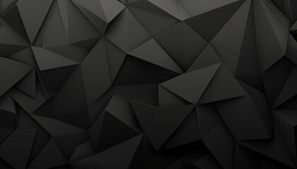Poster - Abstract Geometric Dark Gray Polygonal Background Design