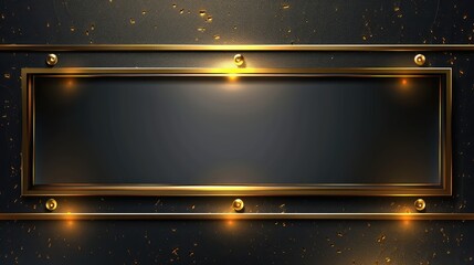 Poster - elegant gold frame