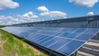 © Екатерина Чумаченко - A modern industrial complex with solar panels, facilitating green energy production and sustainable business operations