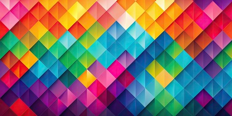 Sticker - Abstract geometric wallpaper with vibrant colors and bold shapes, abstract, wallpaper, geometric, vibrant, colors, shapes