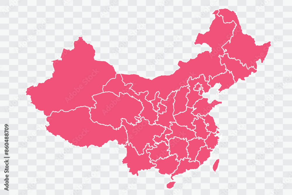 China Map punch Color Background quality files png Art & Illustration ...