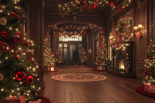 christmas celebration in realistic by generative ai