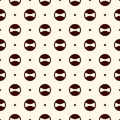 Wall Mural - Minimalist seamless pattern. Repeated segmented circles abstract ornament. Geo modern background. Geometric minimal design wallpaper. Simple digital paper, textile print. Vector illustration