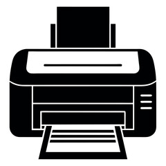 Poster - Icon of a digital printer Isolated on a white backdrop, this simple image of a digital printer vector symbol for web design
