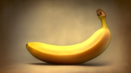Wall Mural - banana illustration with grey background