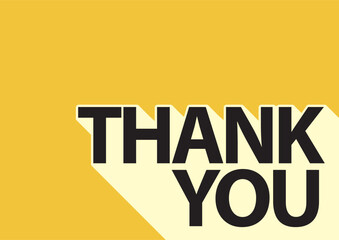 Canvas Print - Thank You text banner template vector 