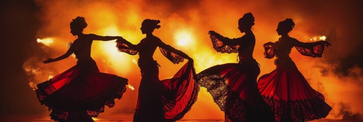 The Flamenco Festival in Seville. holidays in Spain. The girl in Spanish traditional attire. A woman is dancing a traditional Spanish dance