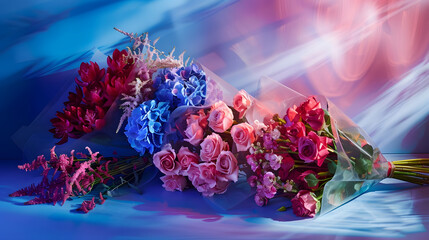 Aufkleber - Flower bouquets : Generative AI