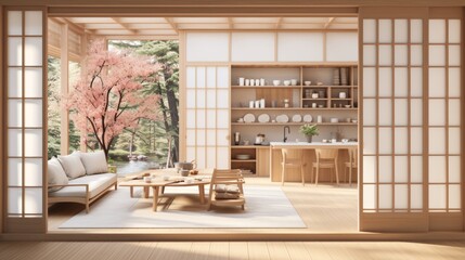 Poster - Japanese scandi fusion for modern kitchens with japanese inspired interior design