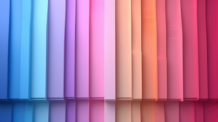 Poster - Colorful paper background with many different colors. Generative AI.