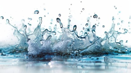 Poster - Water splash isolated on white background