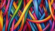 © saadulhaq - Vibrant abstract lines interwoven in a seamless pattern, symbolizing the unity and interconnectedness of friendships.