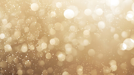 Fototapete - Elegant beige bokeh abstract background Delicate blurred wallpaper texture Template with defocused bokeh lights and copy space for business website design Banner social media advertisi : Generative AI